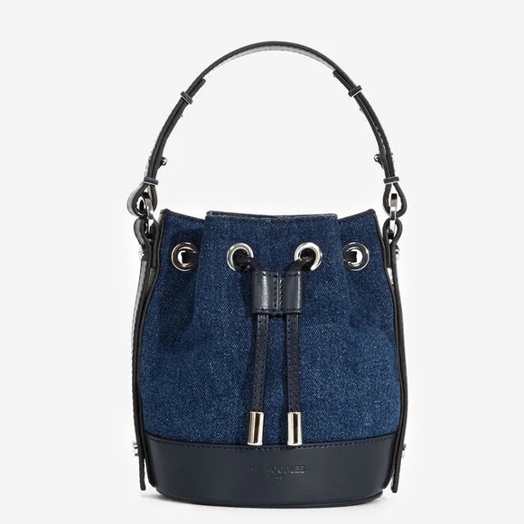 The Kooples Small Tina Denim Jean Crossbody Bag - Picture 1 of 11